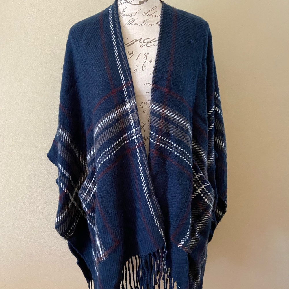 Abercrombie & Fitch Poncho with Tassels